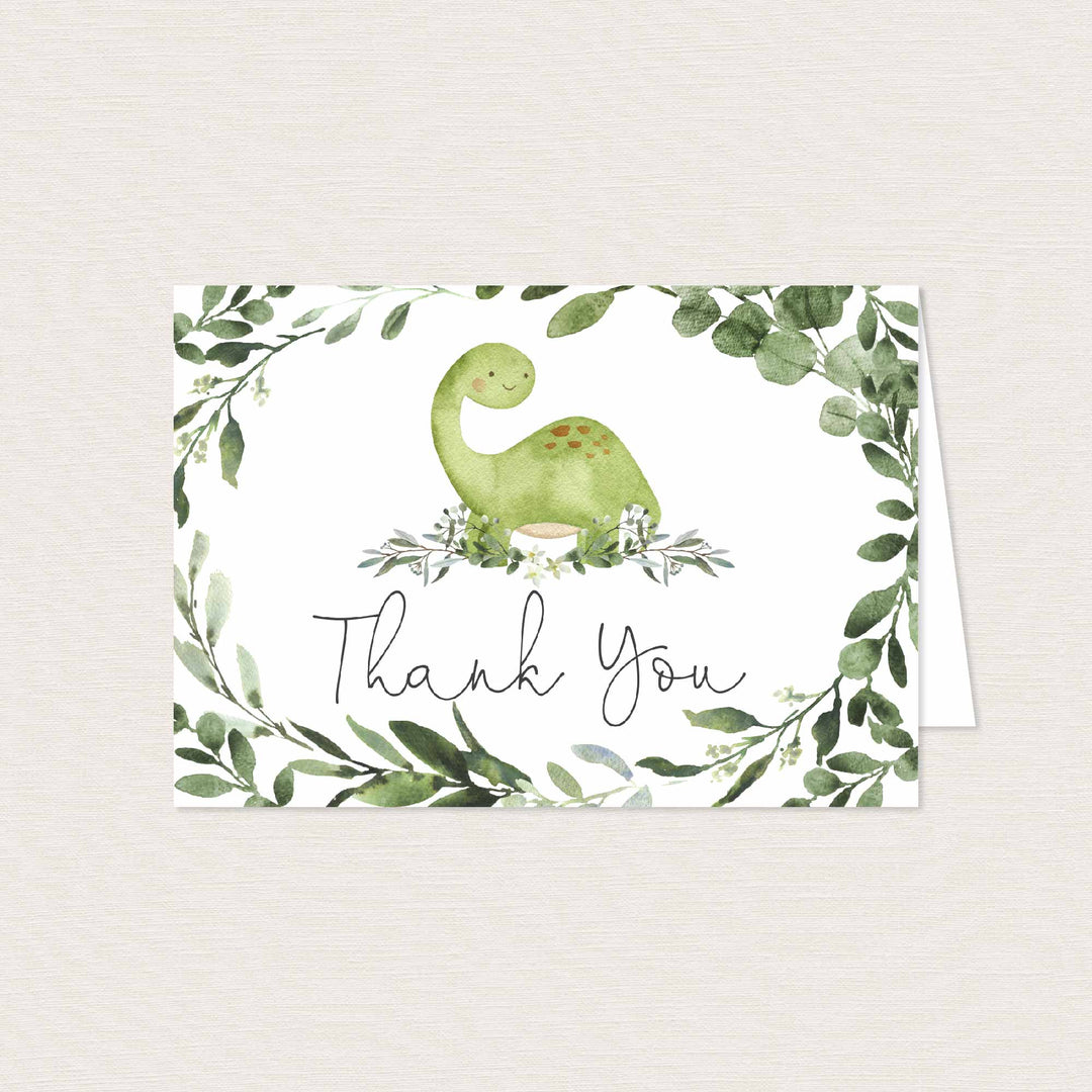 Dinosaur Baby Shower Thank You Card Printable