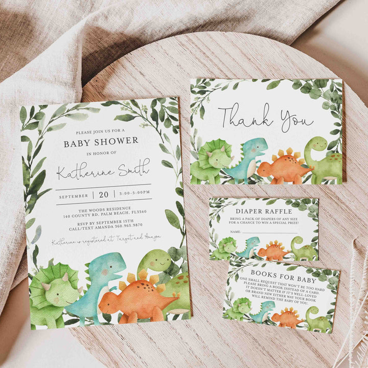 Dinosaurs Baby Shower Suite Printable