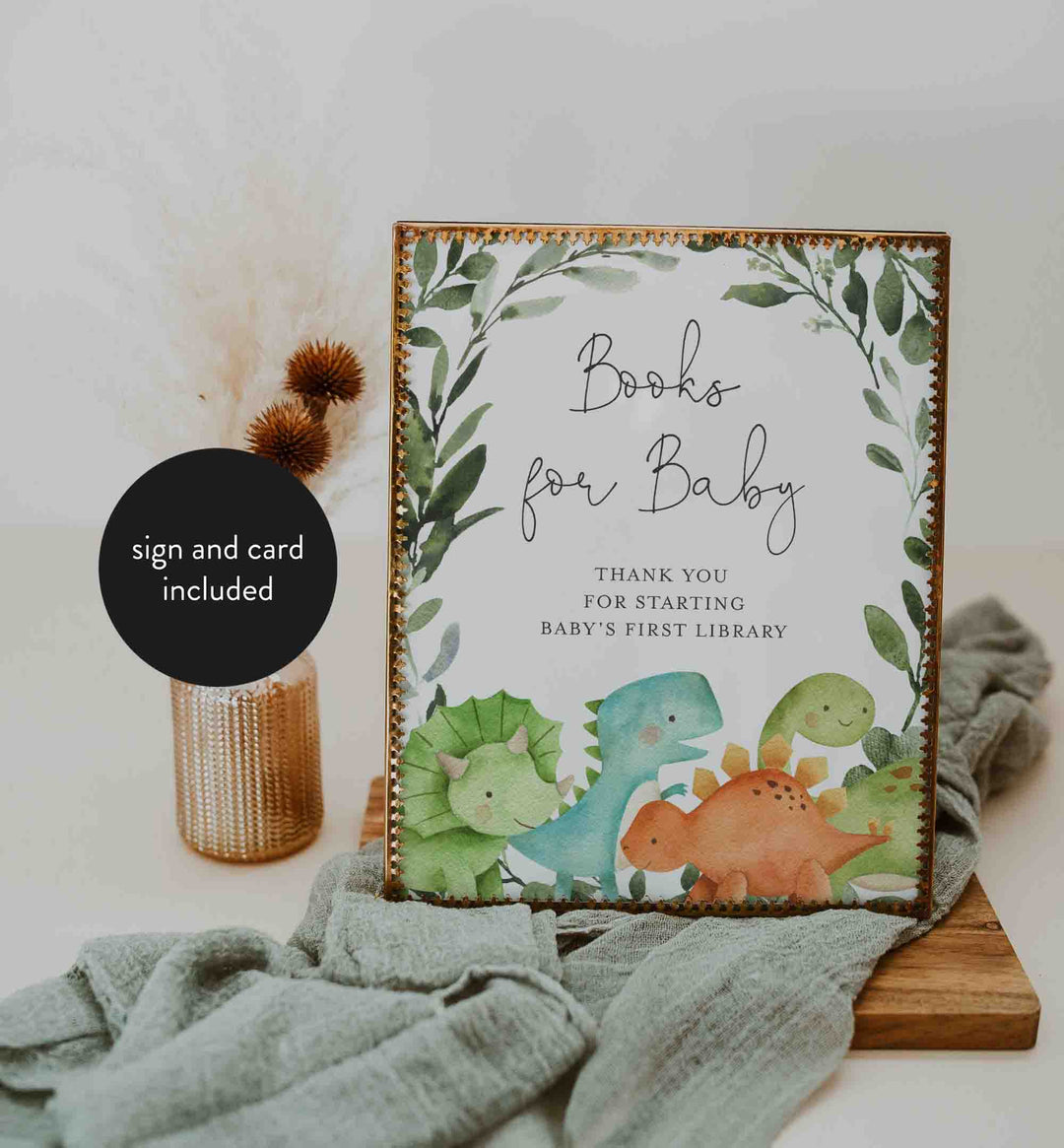Dinosaurs Baby Shower Books For Baby Printable