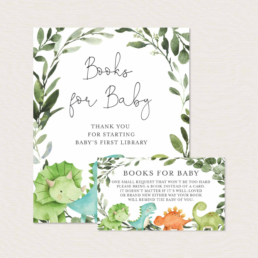 Dinosaurs Baby Shower Books For Baby Printable