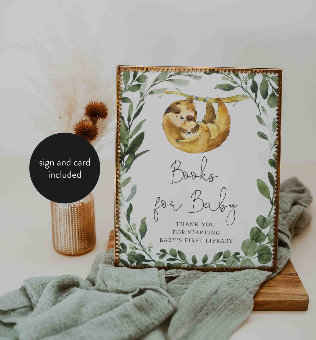 Mommy Baby Sloth Baby Shower Books For Baby Printable