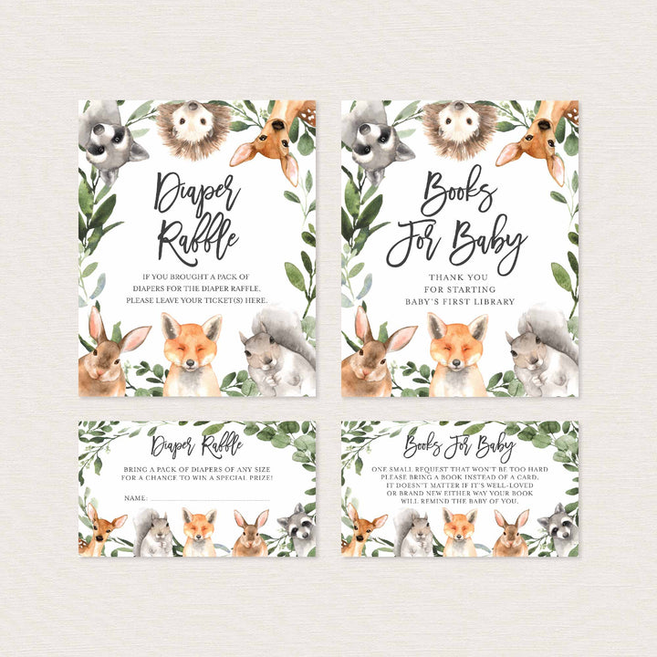 Forest Animals Baby Shower Suite Printable