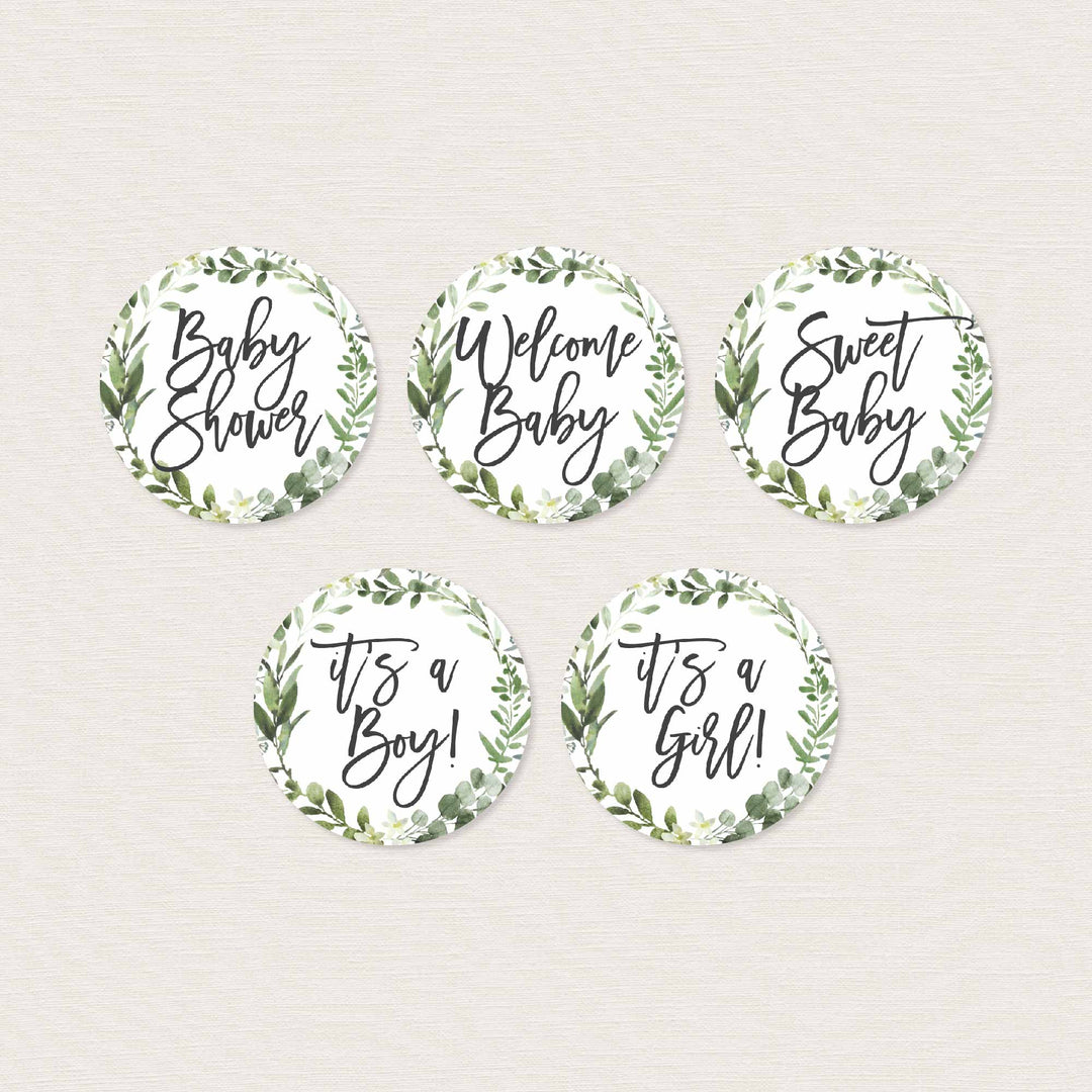 Forest Animals Baby Shower Cupcake Toppers and Cupcake Wrappers Printable