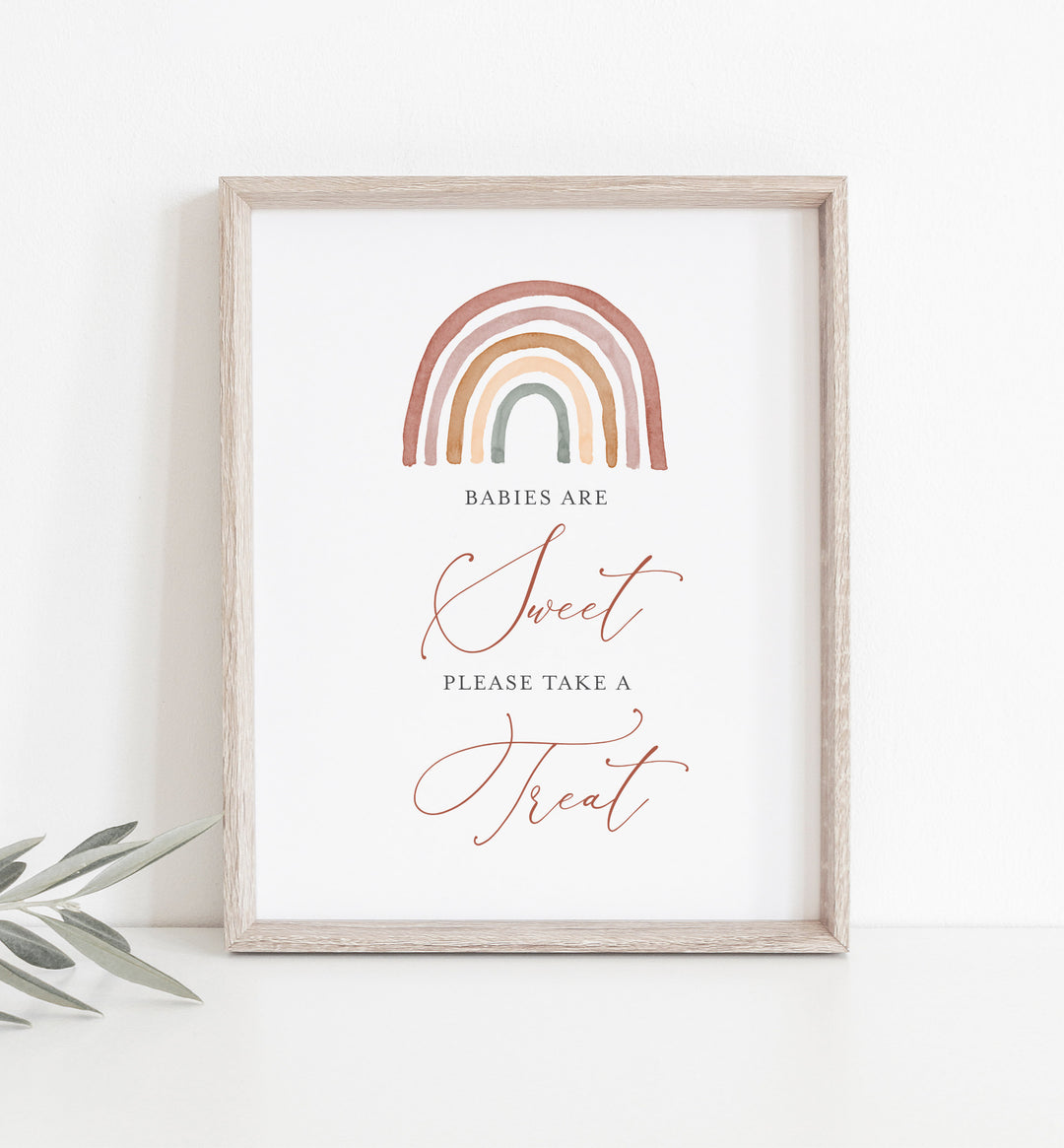 Rainbow Baby Shower Babies Are Sweet Sign Printable