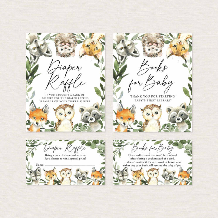 Little Woodland Baby Shower Suite Printable