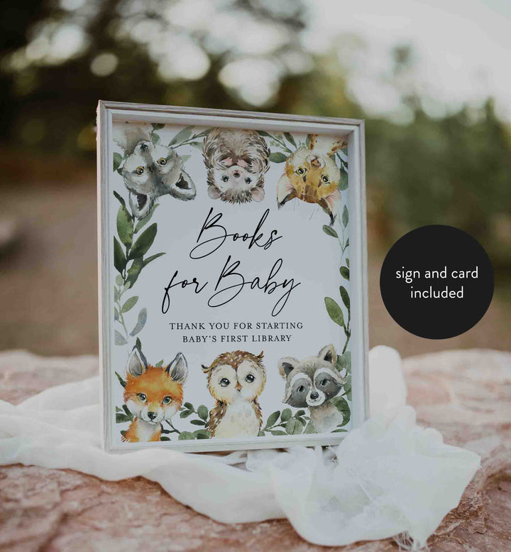 Little Woodland Baby Shower Books For Baby Printable