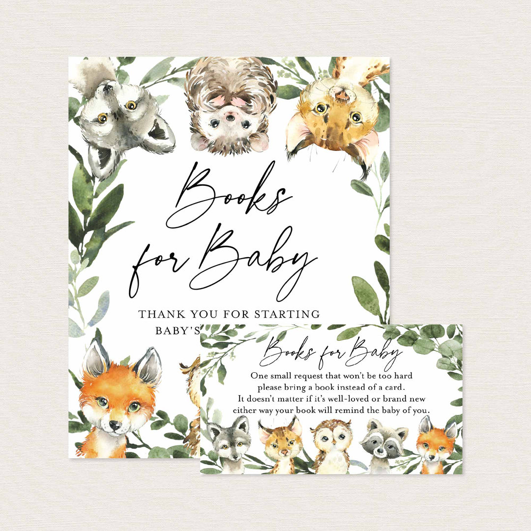 Little Woodland Baby Shower Books For Baby Printable