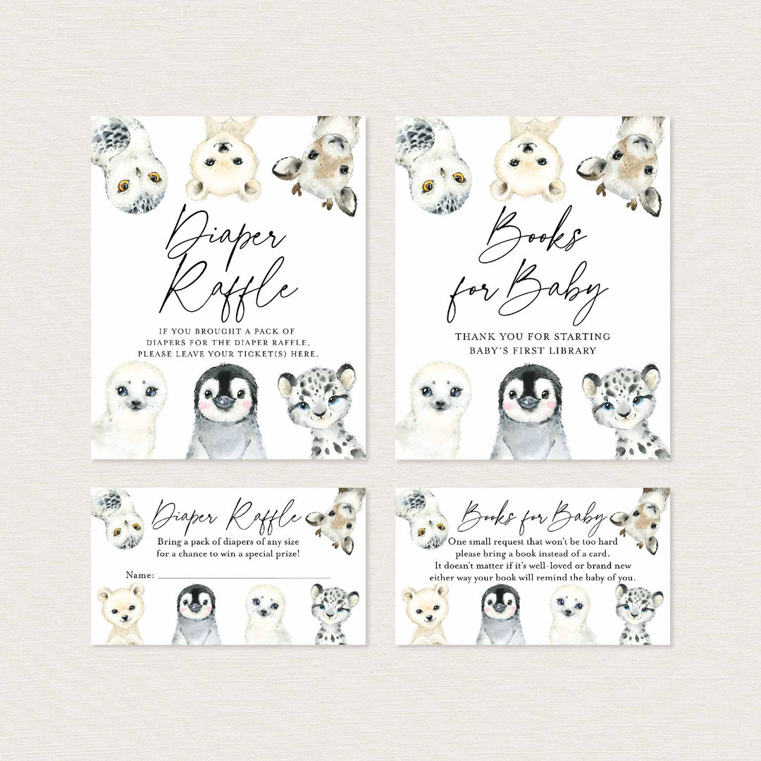 Little Arctic Baby Shower Suite Printable