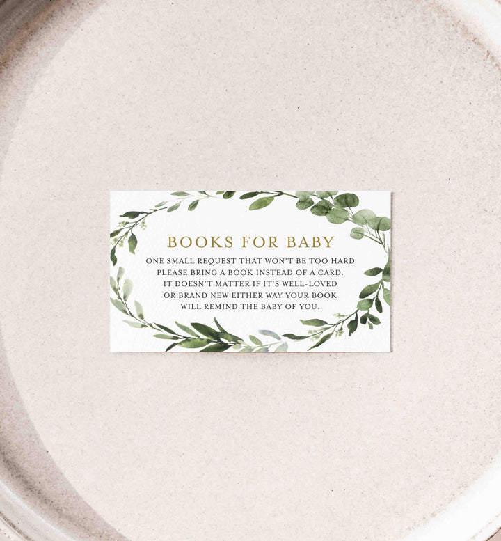 Foliage Baby Shower Books For Baby Printable