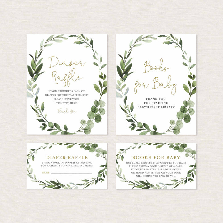 Foliage Baby Shower Suite Printable