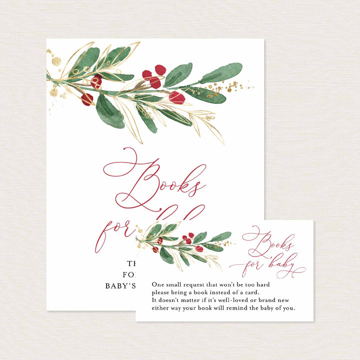 Winter Berry Baby Shower Books For Baby Printable