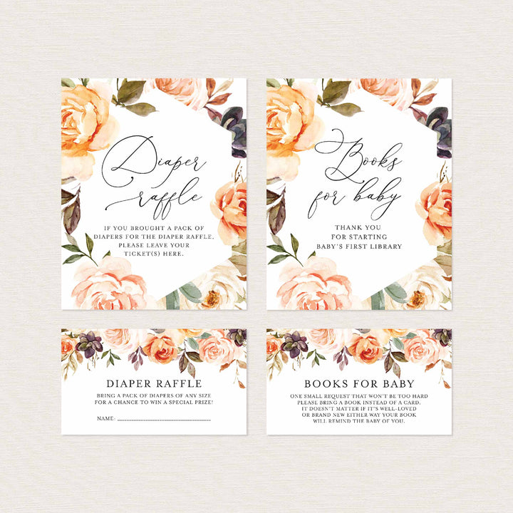 Autumn Garden Baby Shower Suite Printable