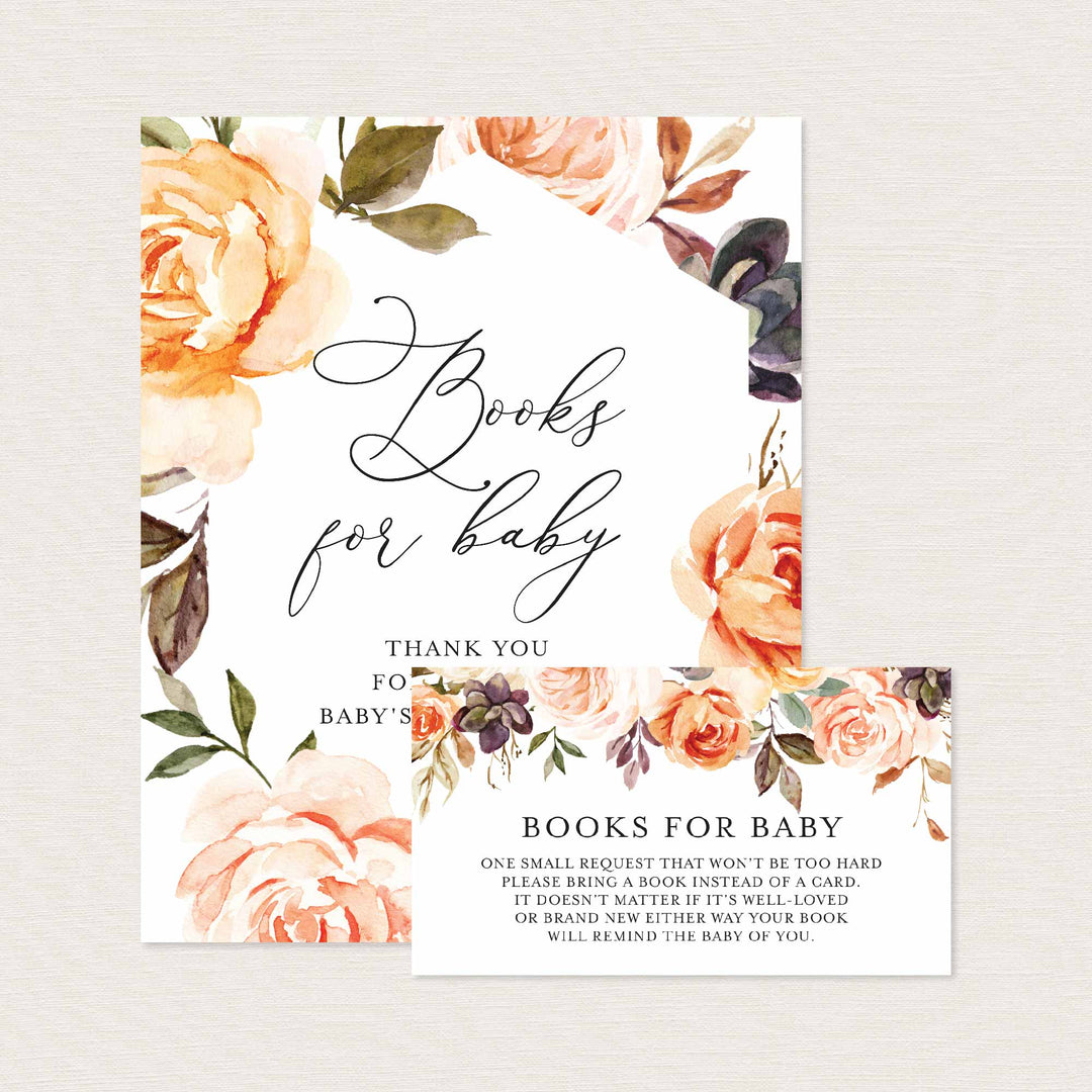 Autumn Garden Baby Shower Books For Baby Printable