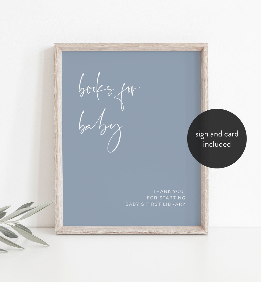 Modern Minimal Baby Shower Books For Baby Printable