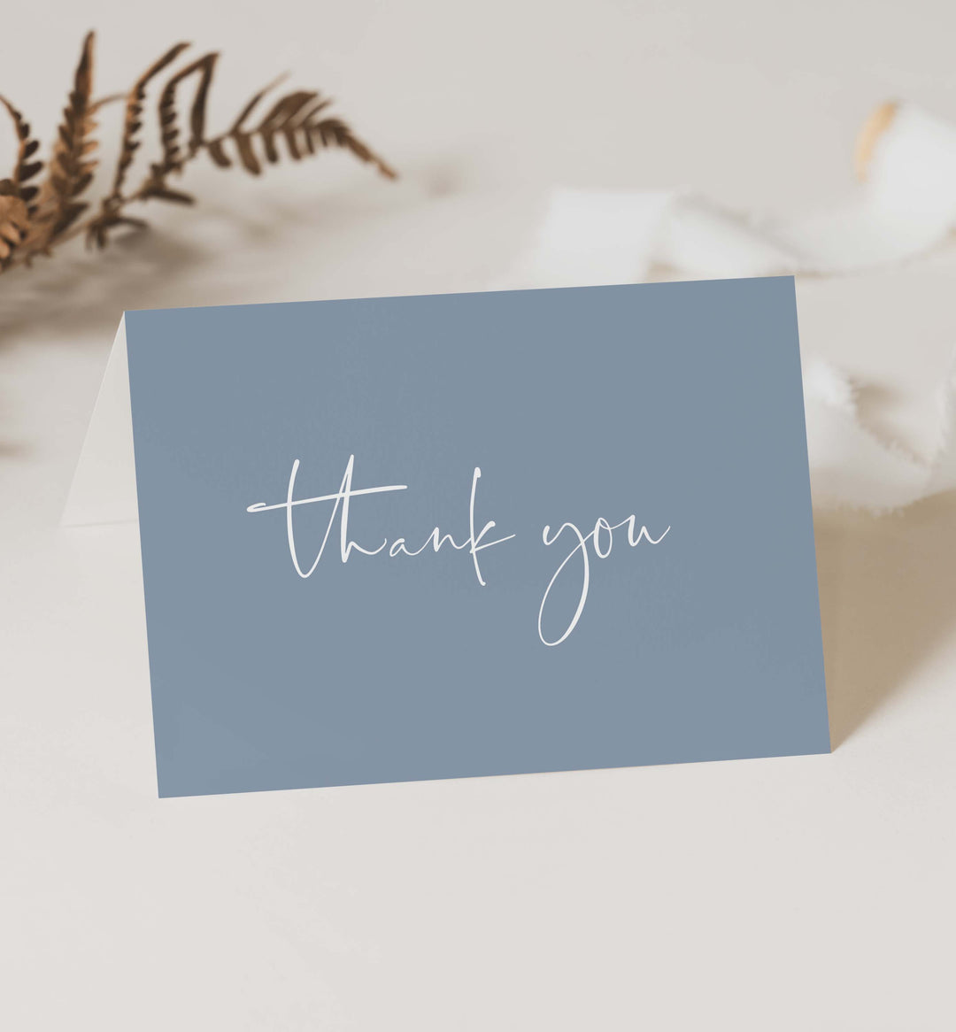 Modern Minimal Baby Shower Thank You Card Printable