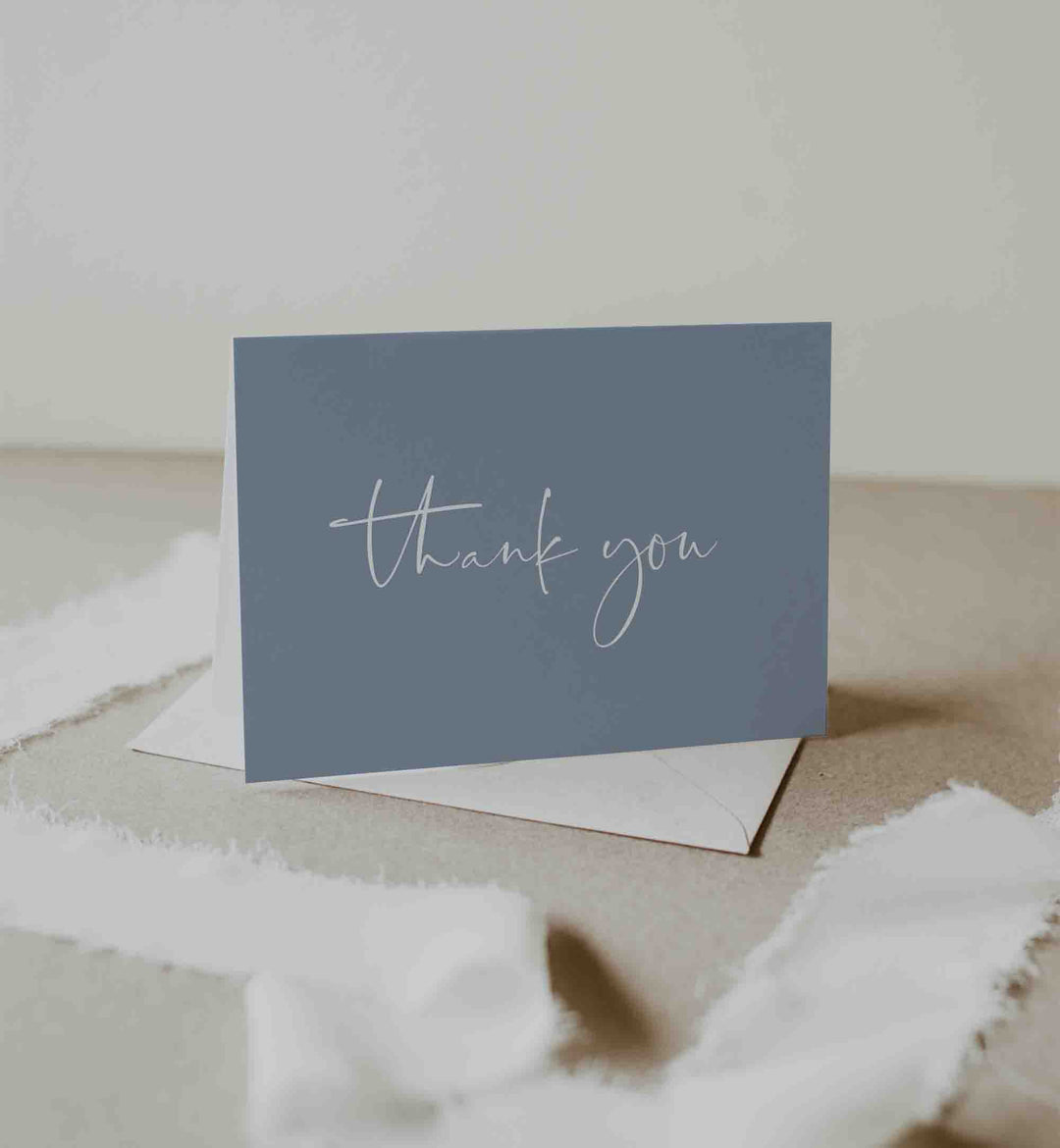 Modern Minimal Baby Shower Thank You Card Printable