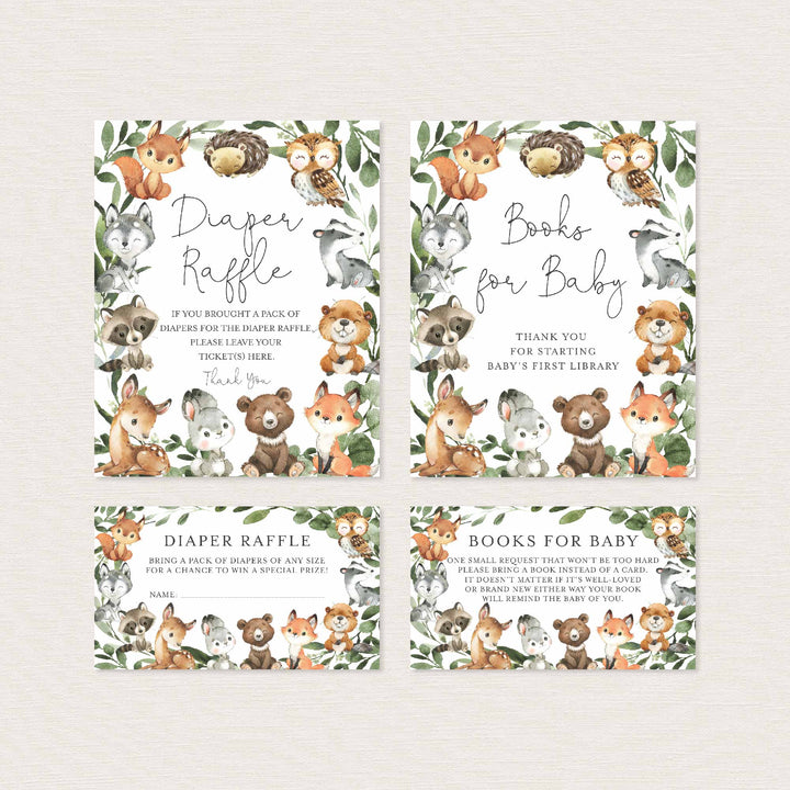 Baby Woodland Baby Shower Suite Printable