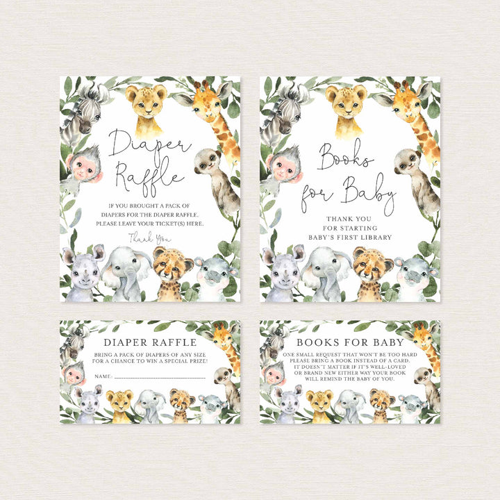 Little Safari Baby Shower Suite Printable