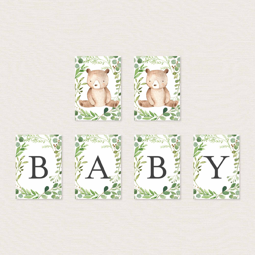 Baby Bear Baby Shower Party Banner Printable