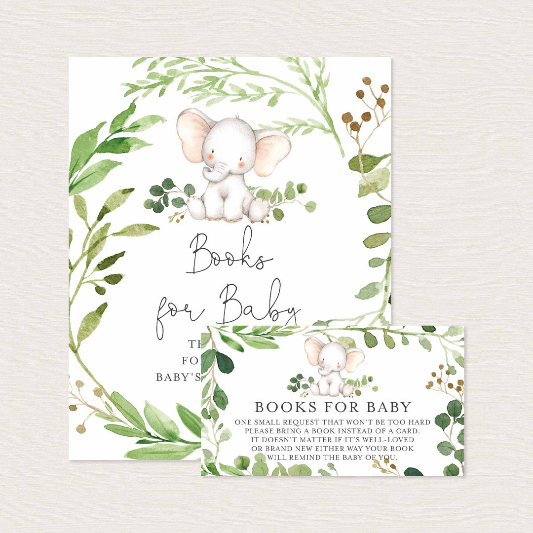 Baby Elephant Baby Shower Books For Baby Printable