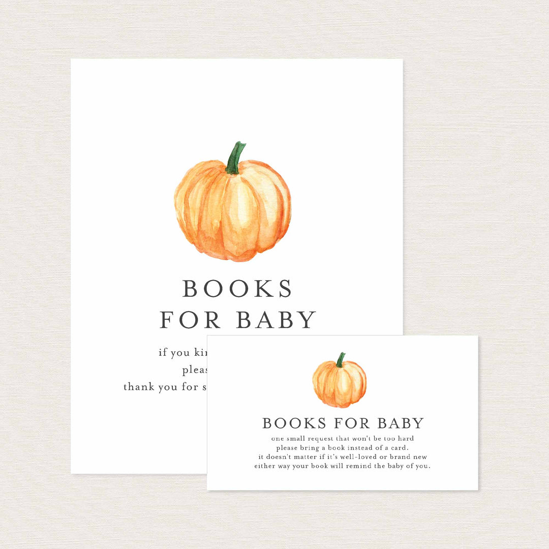 Little Pumpkin Baby Shower Books For Baby Printable