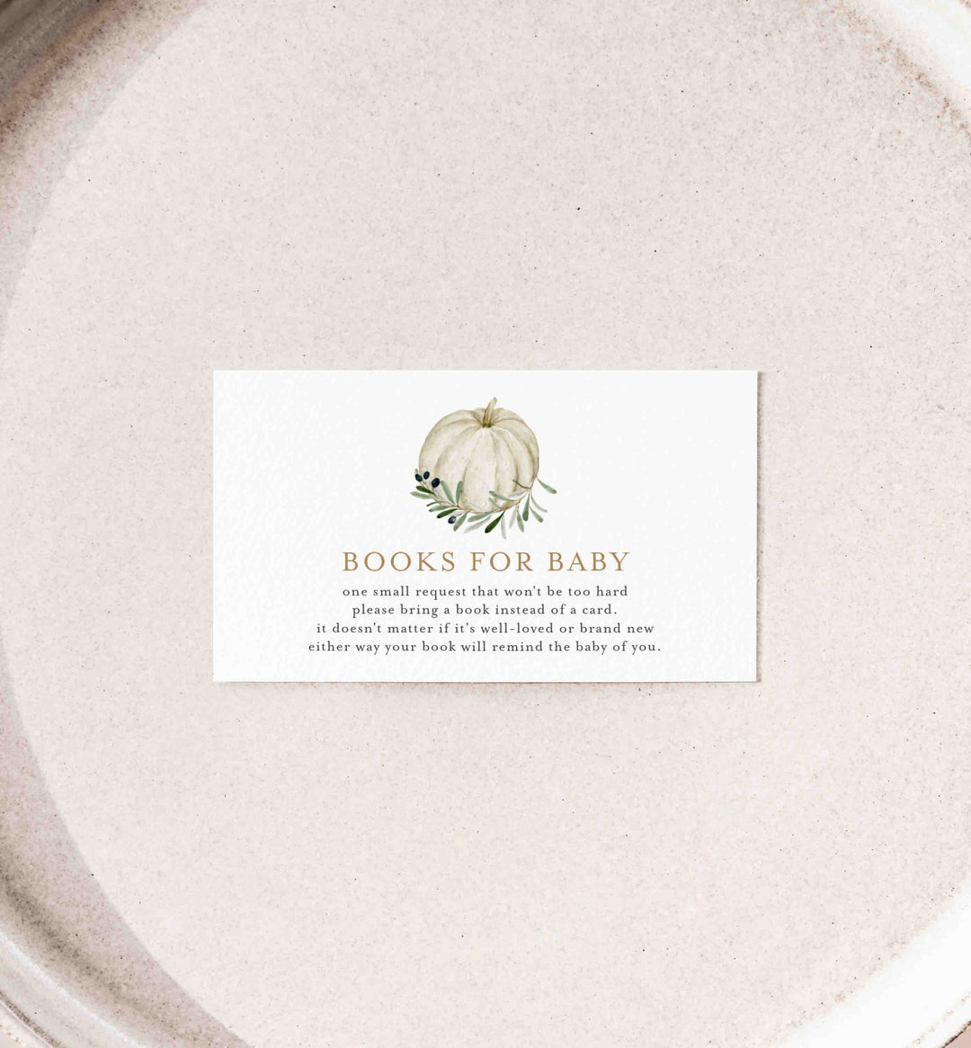 Sweet Pumpkin Baby Shower Books For Baby Printable