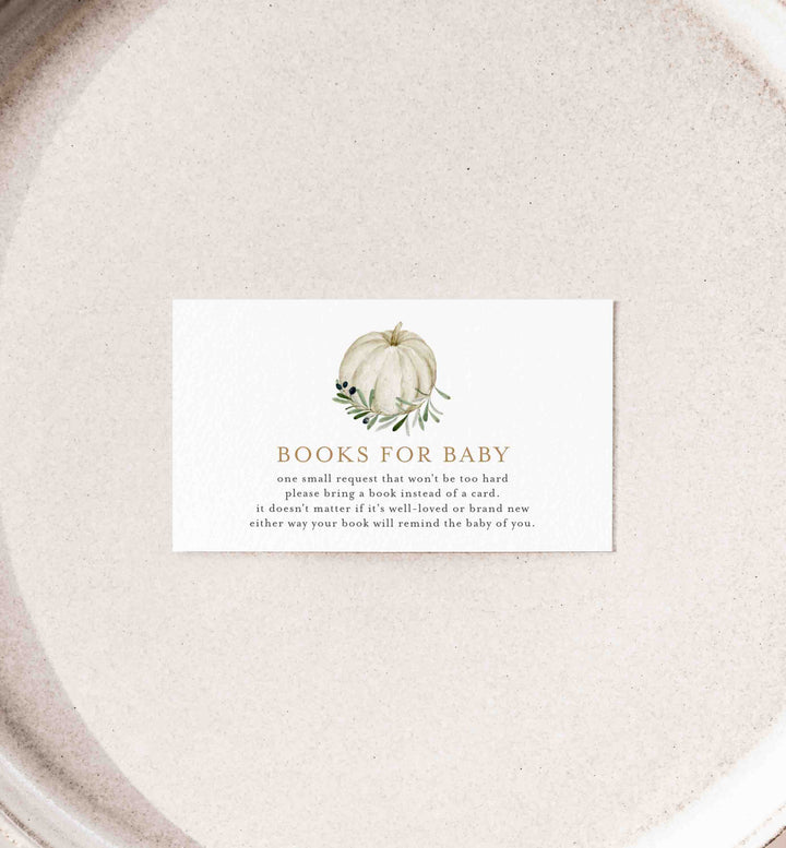 Sweet Pumpkin Baby Shower Books For Baby Printable