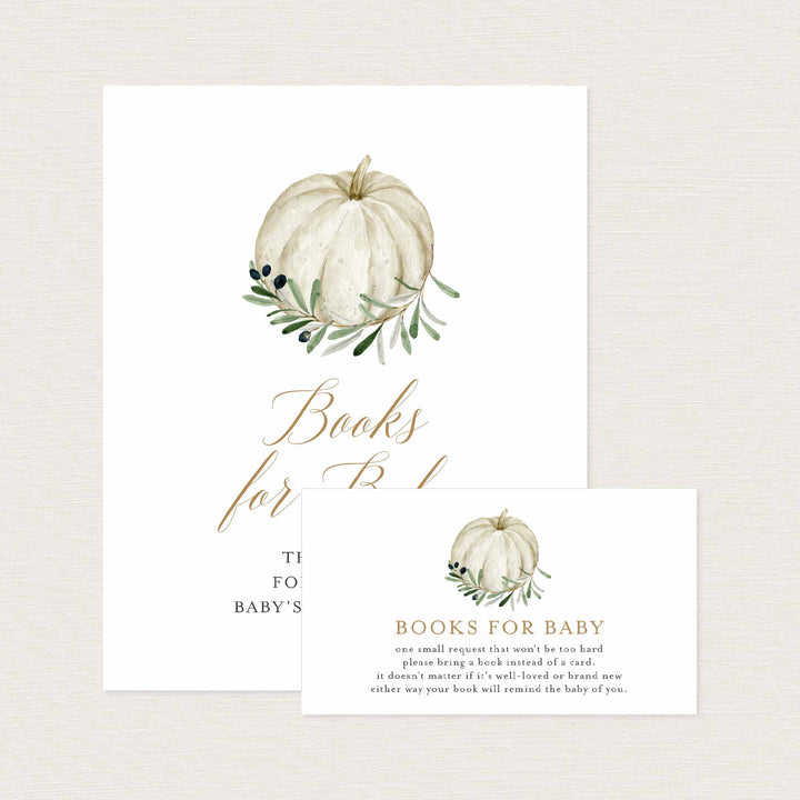 Sweet Pumpkin Baby Shower Books For Baby Printable