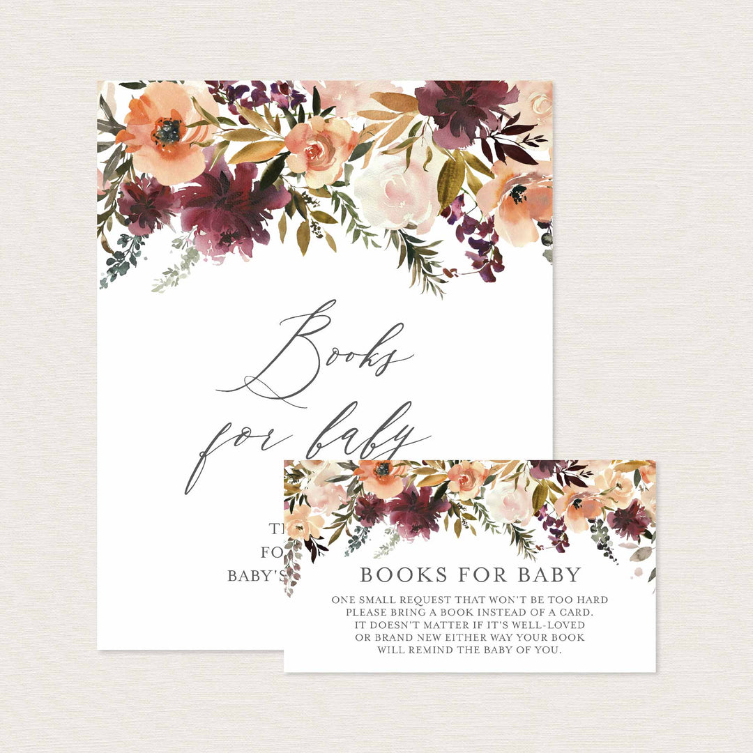 Romance Blush Baby Shower Books For Baby Printable