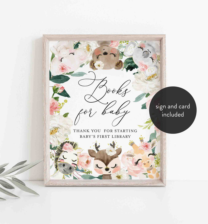 Baby Safari Blush Baby Shower Books For Baby Printable