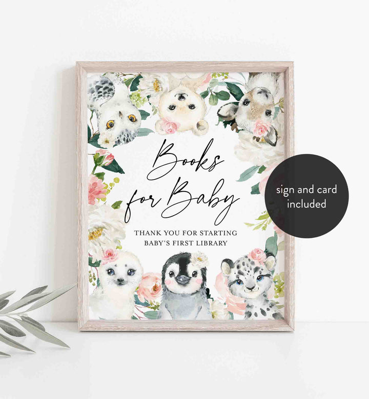 Little Arctic Blush Baby Shower Books For Baby Printable