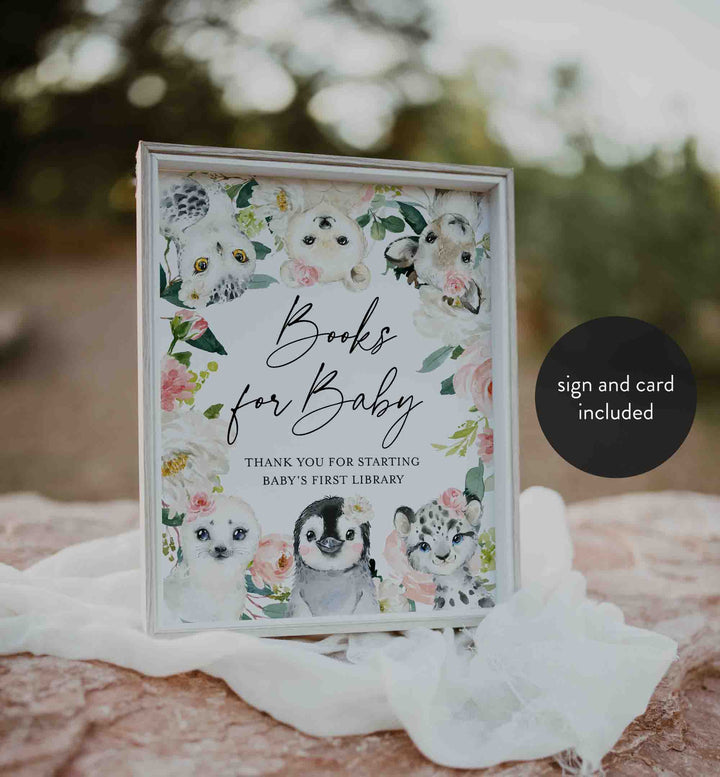 Little Arctic Blush Baby Shower Books For Baby Printable