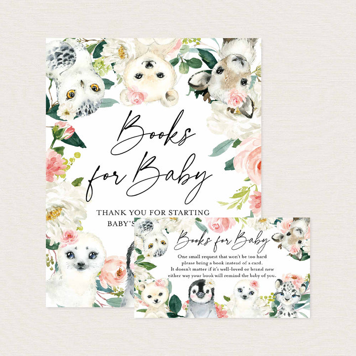 Little Arctic Blush Baby Shower Books For Baby Printable