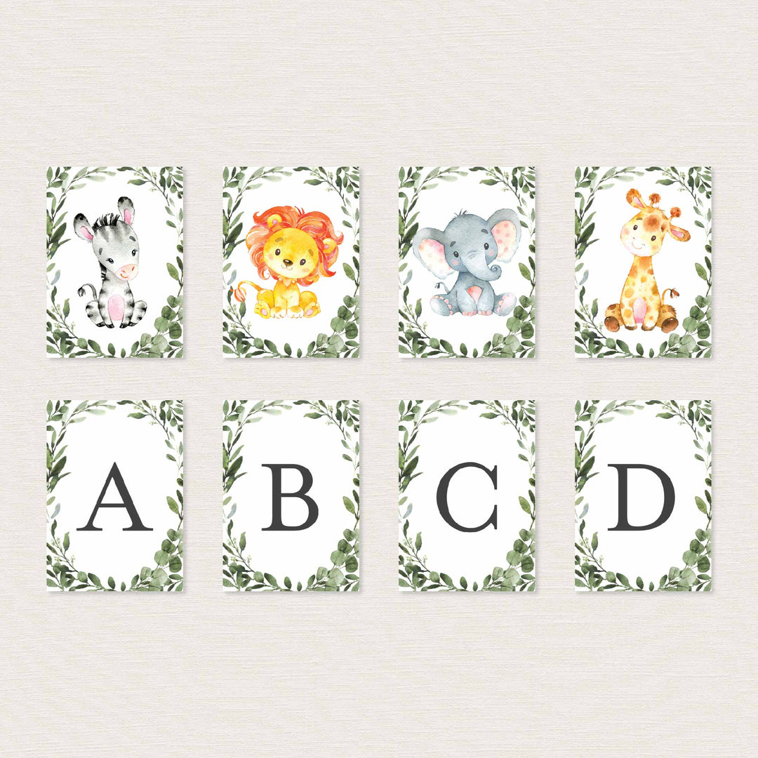 Jungle Animals Kids Birthday Party Banner Printable