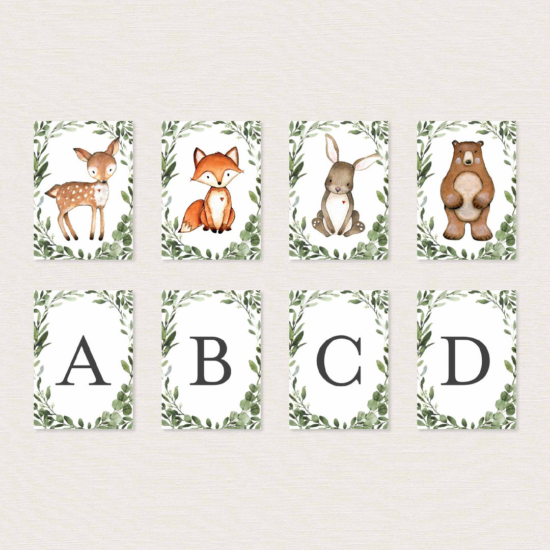 Woodland Animals Kids Birthday Party Banner Printable