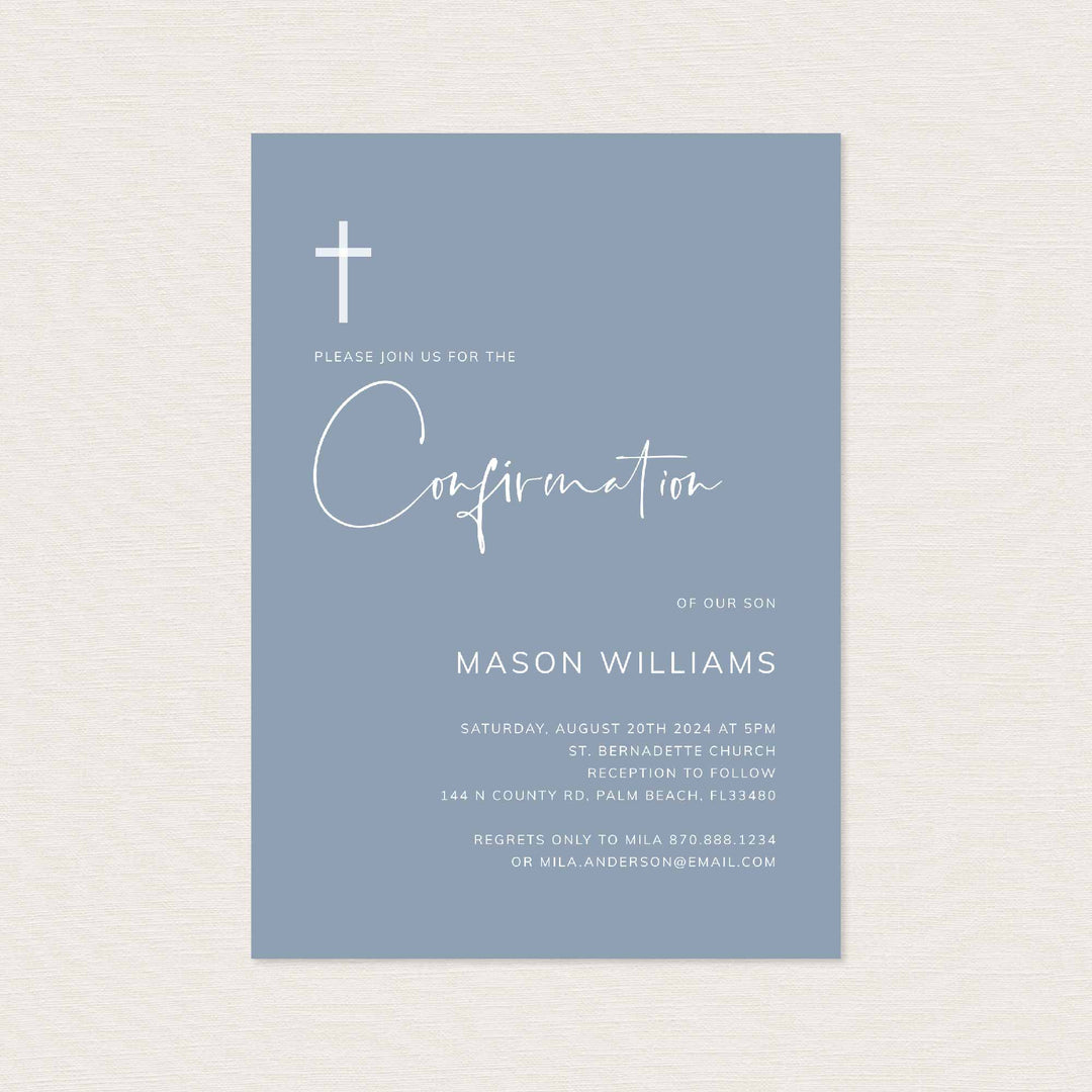 Modern Minimal Confirmation Invitation Printable