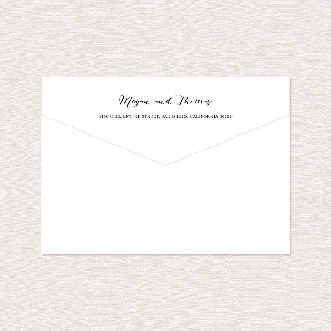 Pink Floral Wedding Envelope Addressing Printable