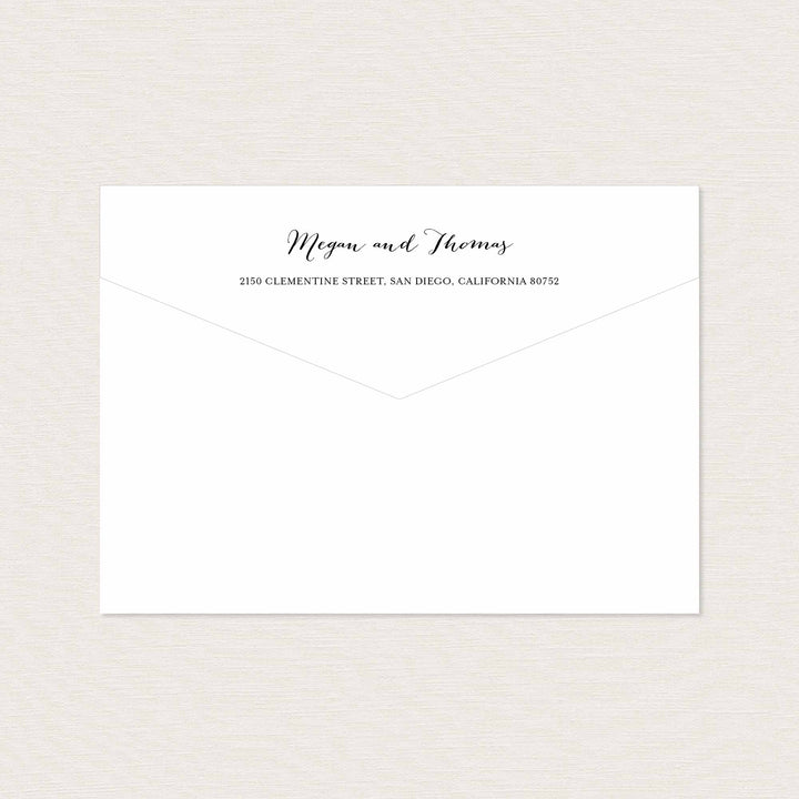 Pink Floral Wedding Envelope Addressing Printable