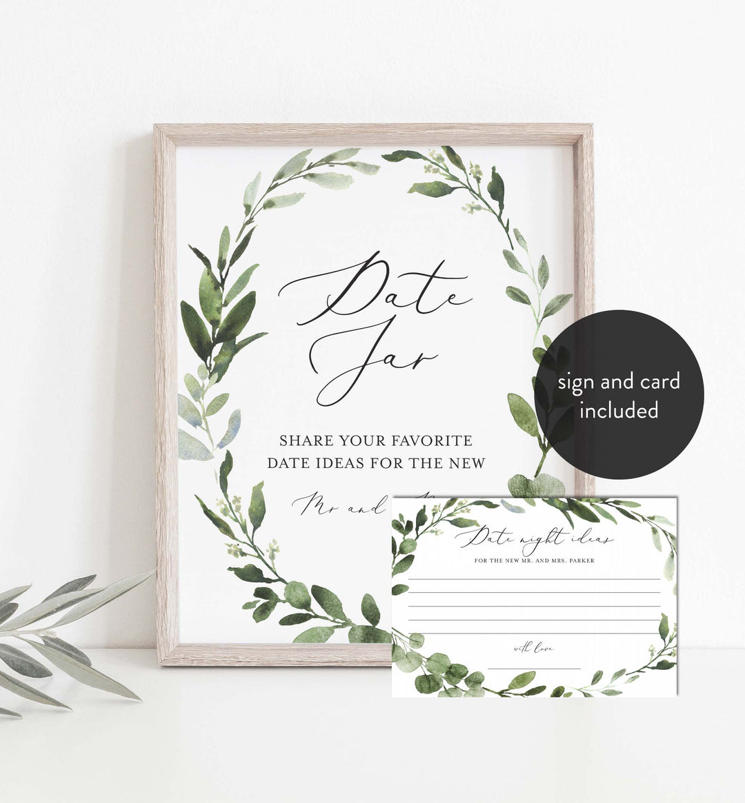 Foliage Wedding Date Night Ideas Printable