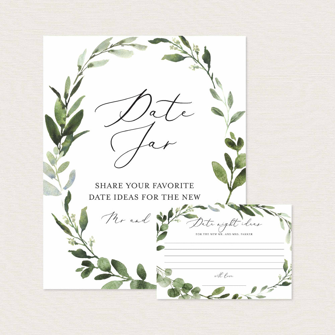 Foliage Wedding Date Night Ideas Printable