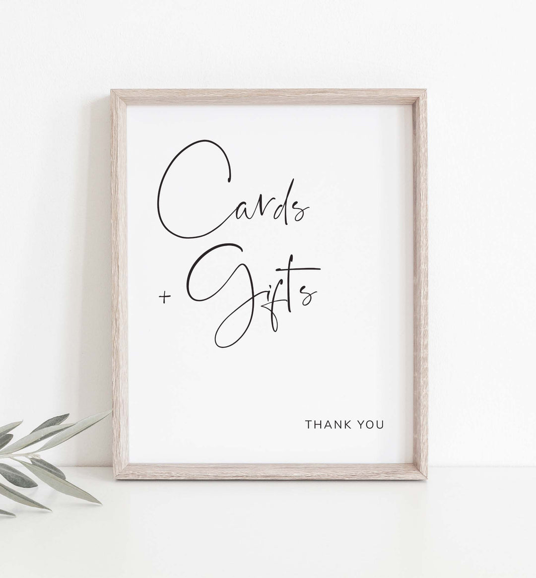 Modern Minimal Wedding Cards and Gifts Sign Printable