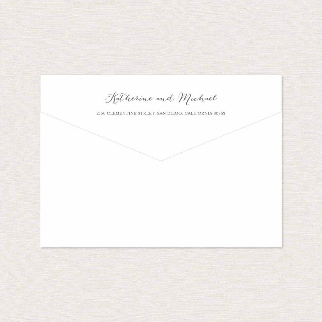 Peach and Cream Wedding Envelope Addressing Printable