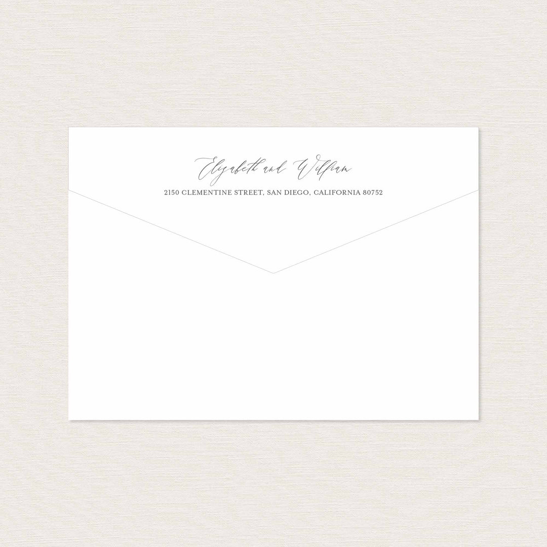 Romance Blush Wedding Envelope Addressing Printable