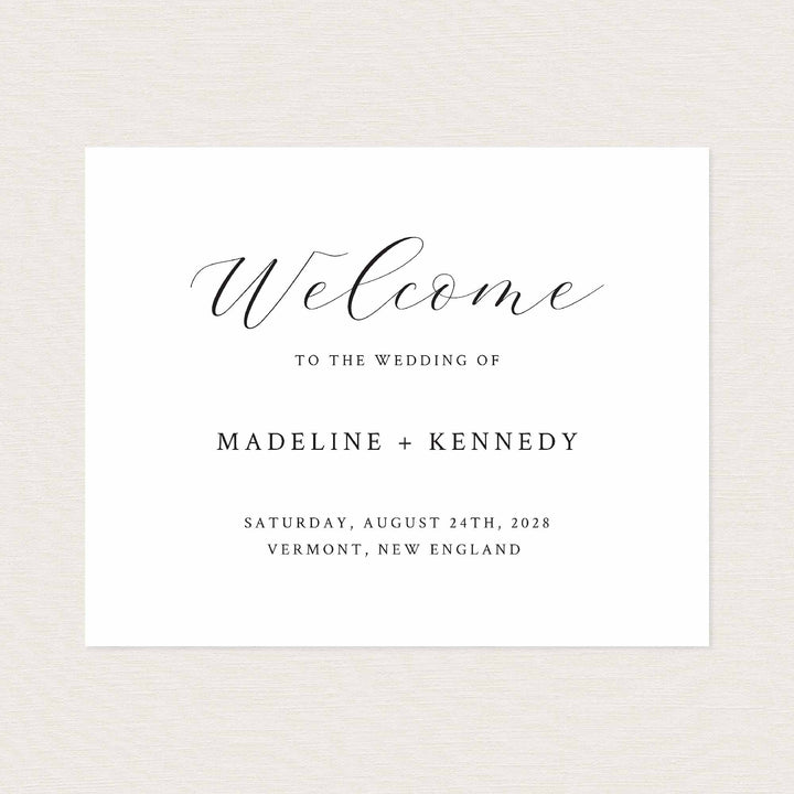 Simple Minimal Wedding Welcome Sign Printable