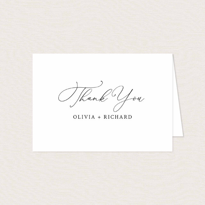 Modern Chic Wedding Thank You Card Printable