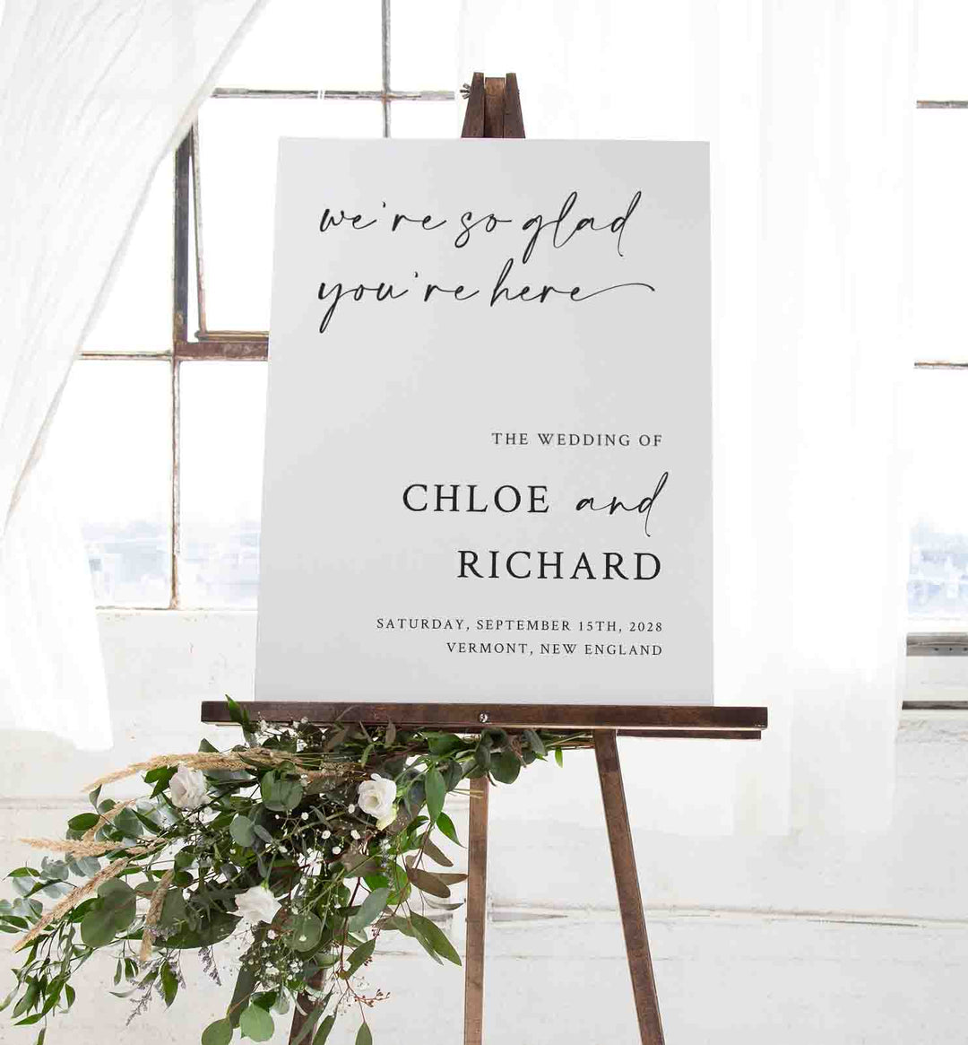 Handwritten Wedding Welcome Sign Printable