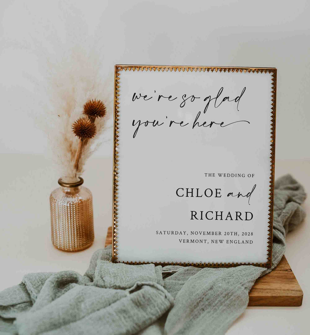 Handwritten Wedding Welcome Sign Printable