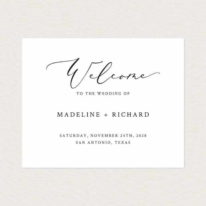 Modern Romantic Wedding Welcome Sign Printable