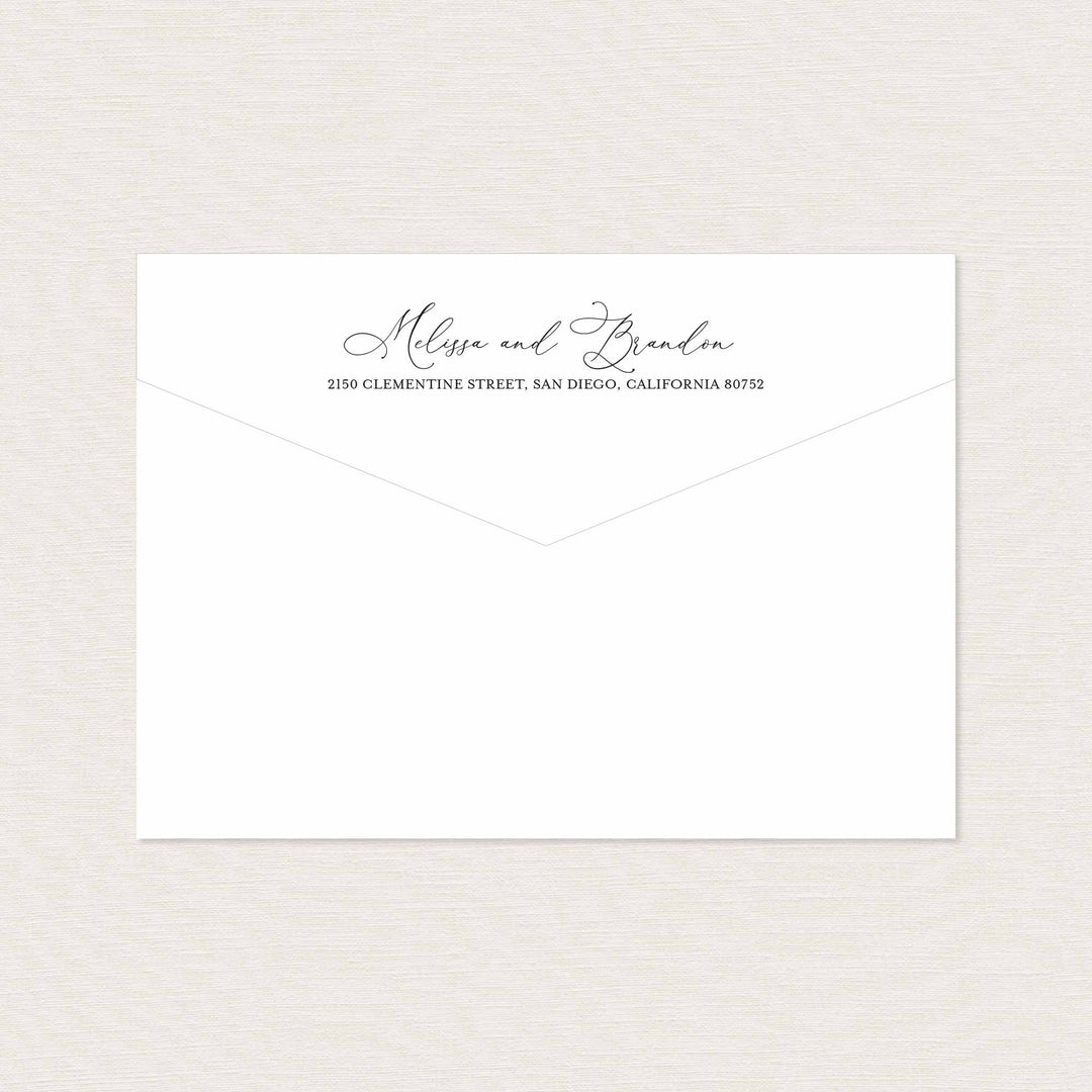 Blush Garden Wedding Envelope Addressing Printable