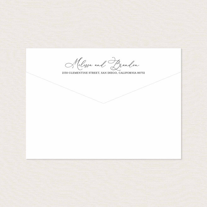 Blush Garden Wedding Envelope Addressing Printable